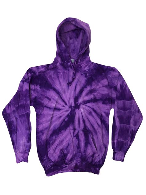 Purple Tie-Dye Hoodies Sweatshirts Adult | Zandy's Bargains