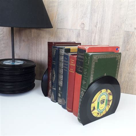 Vinyl Record Bookends pair | Etsy