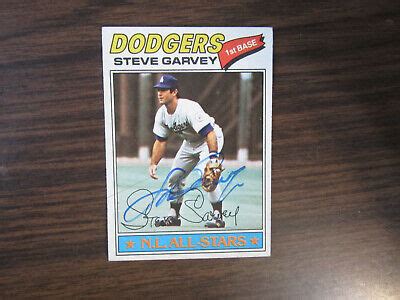 1977 Topps # 400 Steve Garvey Autograph Signed Card (M) Los Angeles Dodgers | eBay