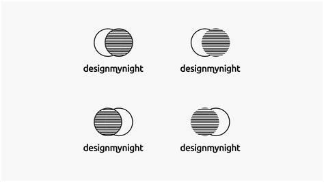 Design My Night logo design from the cutting room floor | Hatched London