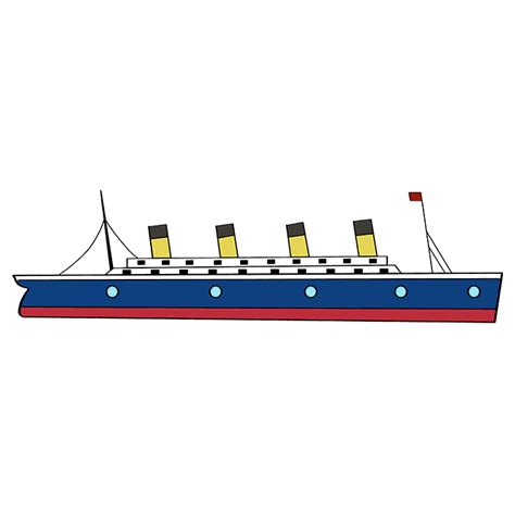 How to Draw the Titanic - Really Easy Drawing Tutorial