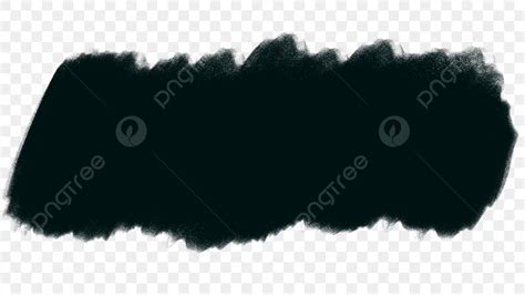 Paint Brush Stroke Clipart Transparent Background, Black Elegant Brush ...