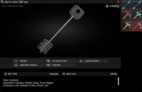 Escape From Tarkov: Best Dorms Keys - Gameinstants