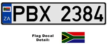 SOUTH AFRICA EUROSTYLE LICENSE PLATE -- - LICENSEPLATES.TV