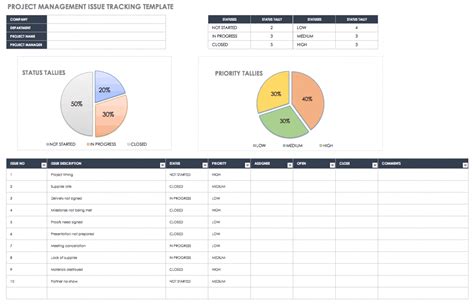 Project Issue Tracker Template