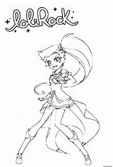 Lolirock Auriana Coloring Page Pages sketch template