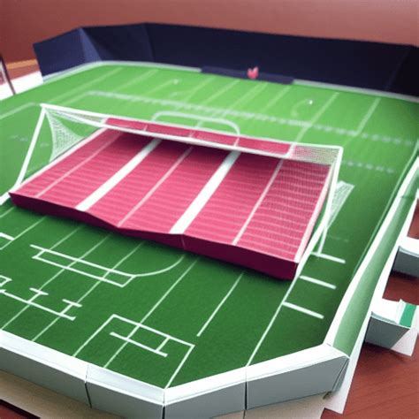 Origami Football Stadium Graphic · Creative Fabrica