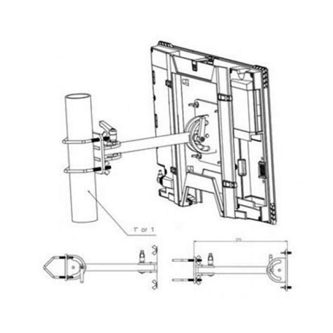 Pole Mount Kit for Cobham Explorer 710 Satellite BGAN Terminals – OSAT