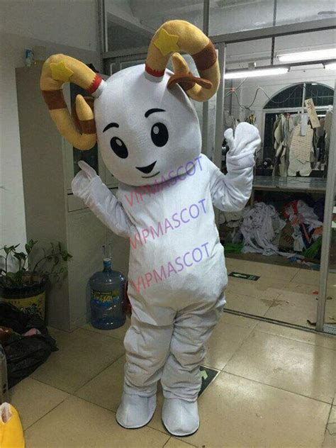 White Sheep Mascot Costume Cosplay Party Fancy Dress Outfit Halloween ...