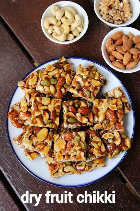 dry fruit chikki recipe | kaju badam chikki | mixed nuts chikki | Recipe | Indian food recipes ...