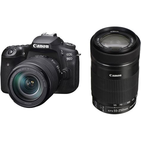 Canon EOS 90D DSLR Camera with 18-135mm and 55-250mm Lenses Kit