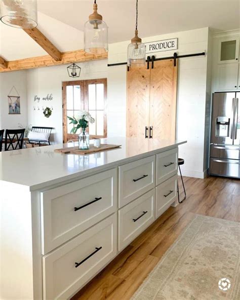 White Farmhouse Kitchen Island With Spacious Drawers - Soul & Lane