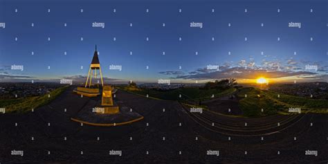 360° view of Mount Eden Sunrise Auckland - Alamy