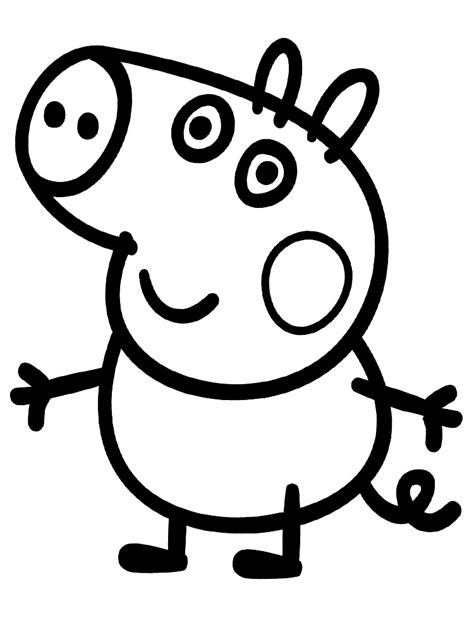 Imprimir dibujos para colorear – Peppa Pig, para niños y niñas