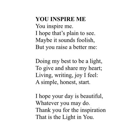 You Inspire Me Quotes