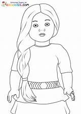 American Girl Doll Coloring Pages sketch template