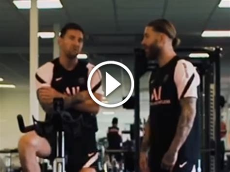 Lionel Messi PSG Training | PSG share video as Lionel Messi trains with ...