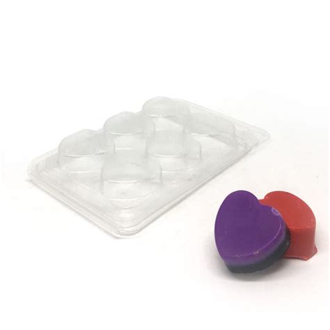 Wax Melt Mould Clam Shells – Hearts - Luxury Candle Supplies