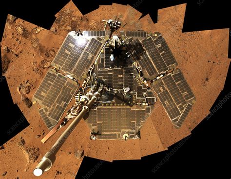 Spirit rover on Mars - Stock Image - R360/0232 - Science Photo Library