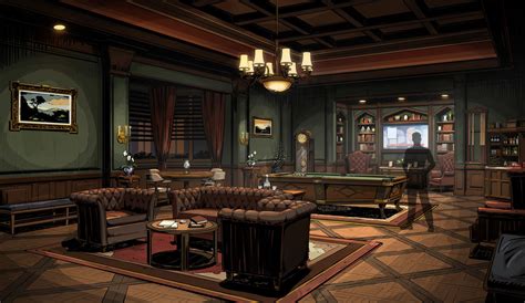 ArtStation - Batman Season 1 - Wayne Manor Parlor, Gray Rogers | Wayne manor, Manor interior ...