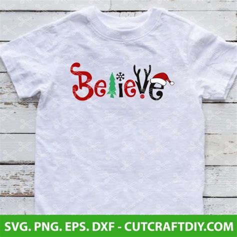 Believe Christmas SVG, Believe svg cut file, Believe Svg, Believe Cricut, Christmas Svg, dxf ...