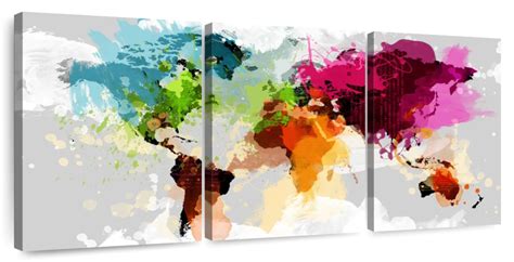 Colourful World Map Wall Art | Digital Art | by Incado