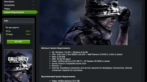 Minimum PC Requirements for Call of Duty: Ghosts confirmed - Charlie INTEL