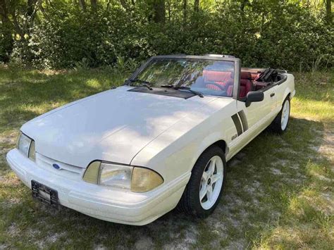 1993 Ford Mustang Convertible White RWD Manual LX - Classic Ford ...