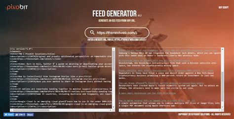 RSS Feed Generator Script by Pixobit | Codester