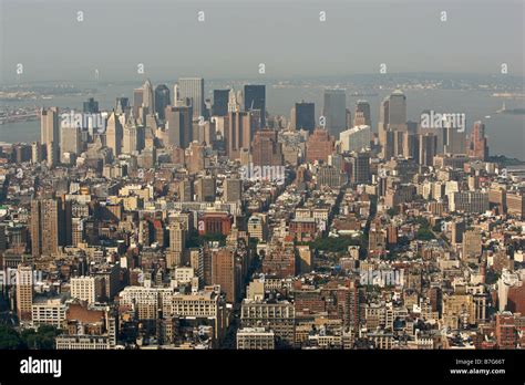 Manhattan downtown skyline Stock Photo - Alamy