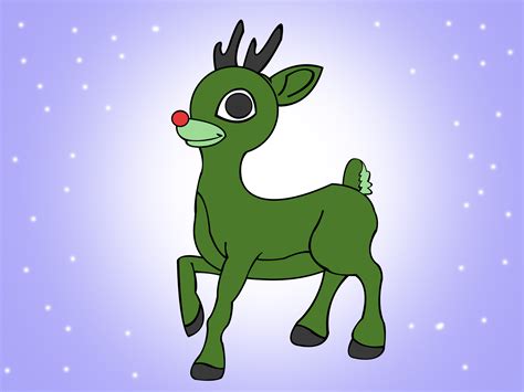 How to Draw Rudolph the Red Nosed Reindeer: 7 Steps