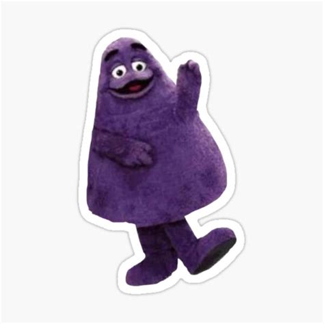 "Grimace McDonalds" Sticker for Sale by megans2000 | Redbubble