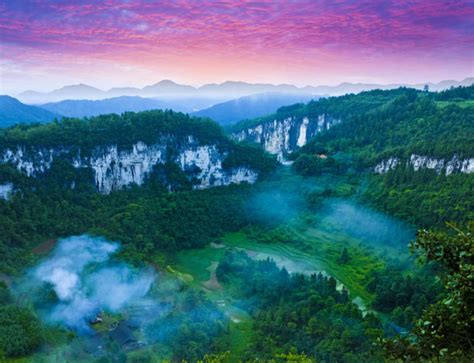 武隆天坑寨子图片,武隆天风景区_大山谷图库