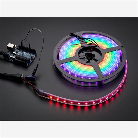 Adafruit NeoPixel Digital RGB LED Strip - Black 60 LED [BLACK] 4 meters Australia - Little Bird