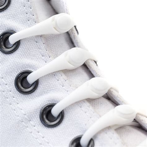 HICKIES Kids No-Tie Elastic Shoelaces - White (Pack Of 10 Laces... Free Shipping 850087004534 | eBay