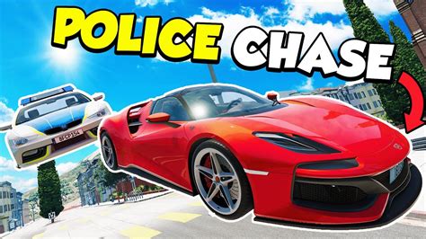 ULTIMATE POLICE CHASE - BeamNG Multiplayer Police Chase - YouTube