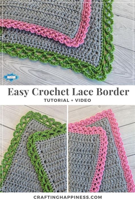 Easy Crochet Lace Border | Crafting Happiness | Crochet border patterns ...