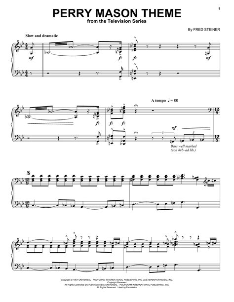 Perry Mason Theme | Sheet Music Direct