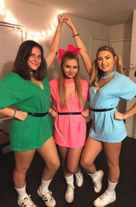 Powerpuff Girls Costume Diy / Easy Homemade Powerpuff Girl Group costume / Find diy cosplay ...