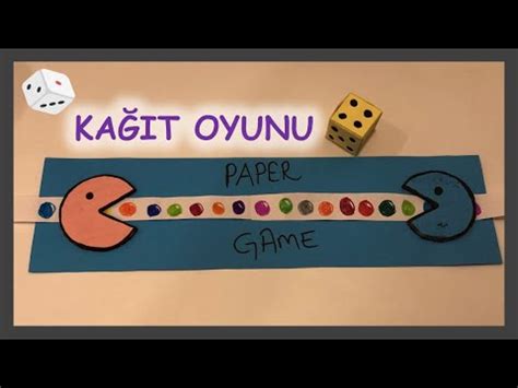 Evde Kağıttan İki Kişilik Oyun Yapımı 👫🏻/ Ailecek Oynanacak Oyun ...