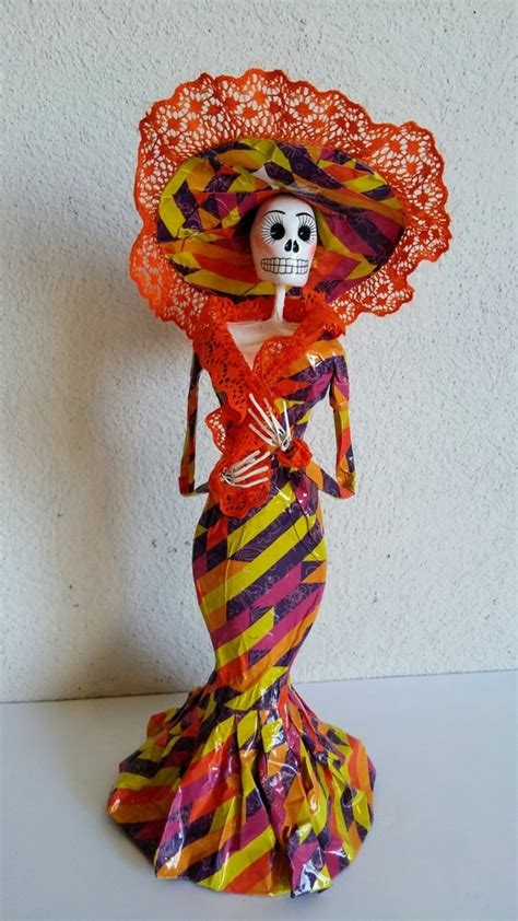 Day of the Dead Catrina doll Sugar skull Dia de muertos