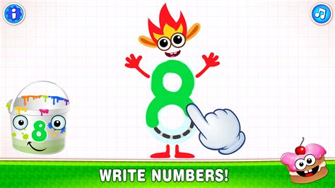 SUPER NUMBERS! Toddler Preschool Educational Games for Kids, Babies and Preschoolers! Learn to ...