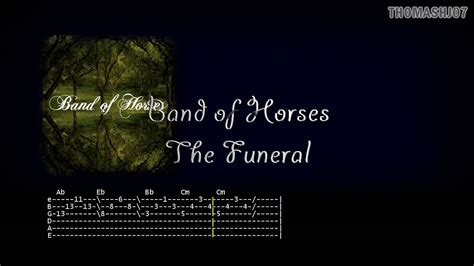 Band Of Horses - The Funeral Guitar Intro Tabs with lyrics - YouTube