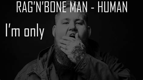 Rag'n' Bone Man - Human (Lyrics) - YouTube