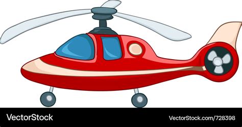 Cartoon helicopter Royalty Free Vector Image - VectorStock