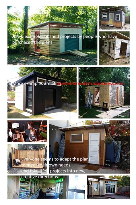 DIY Modern Shed Plans - Etsy