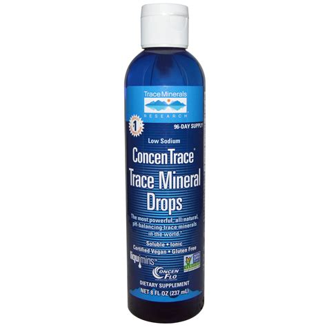 Trace Minerals Research, ConcenTrace, Trace Mineral Drops, 8 fl oz (237 ...