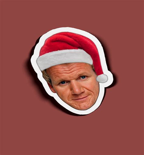 Gordon Ramsay Christmas Stickers