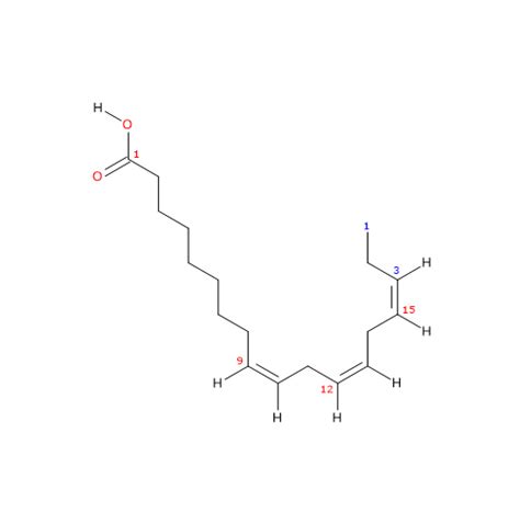 Linolenic Acid Chemical Structure