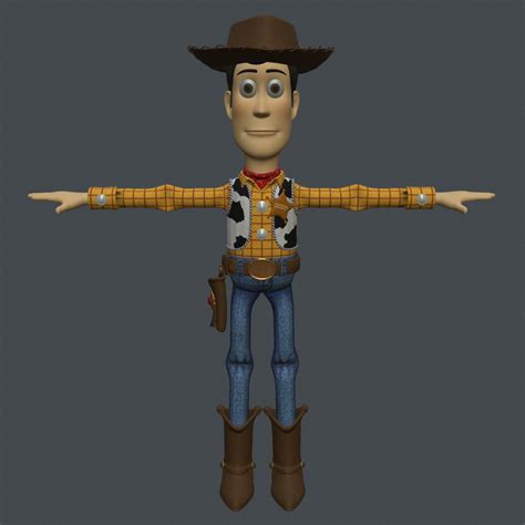 Rigged woody model - TurboSquid 1481374